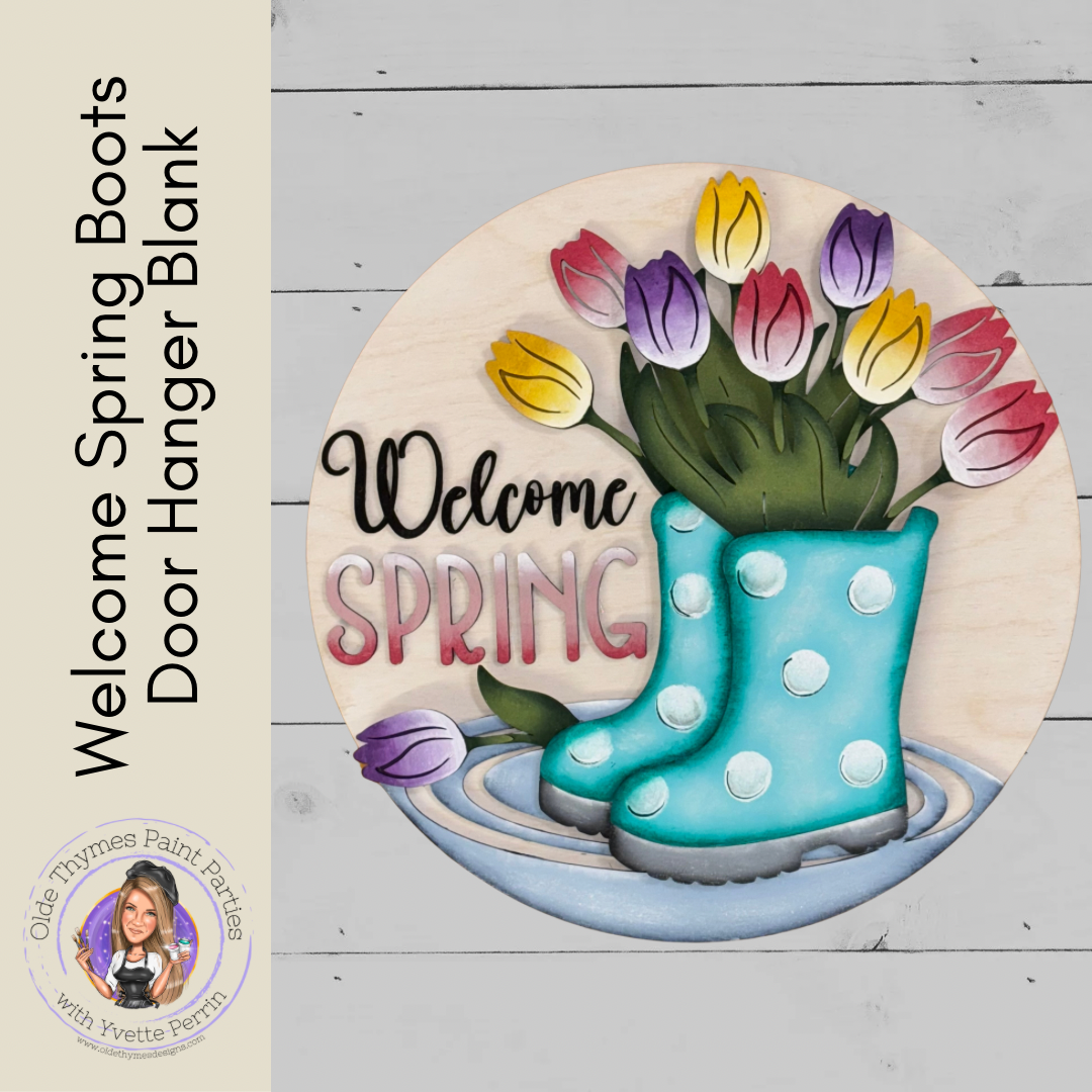 Welcome Spring Boots Blank