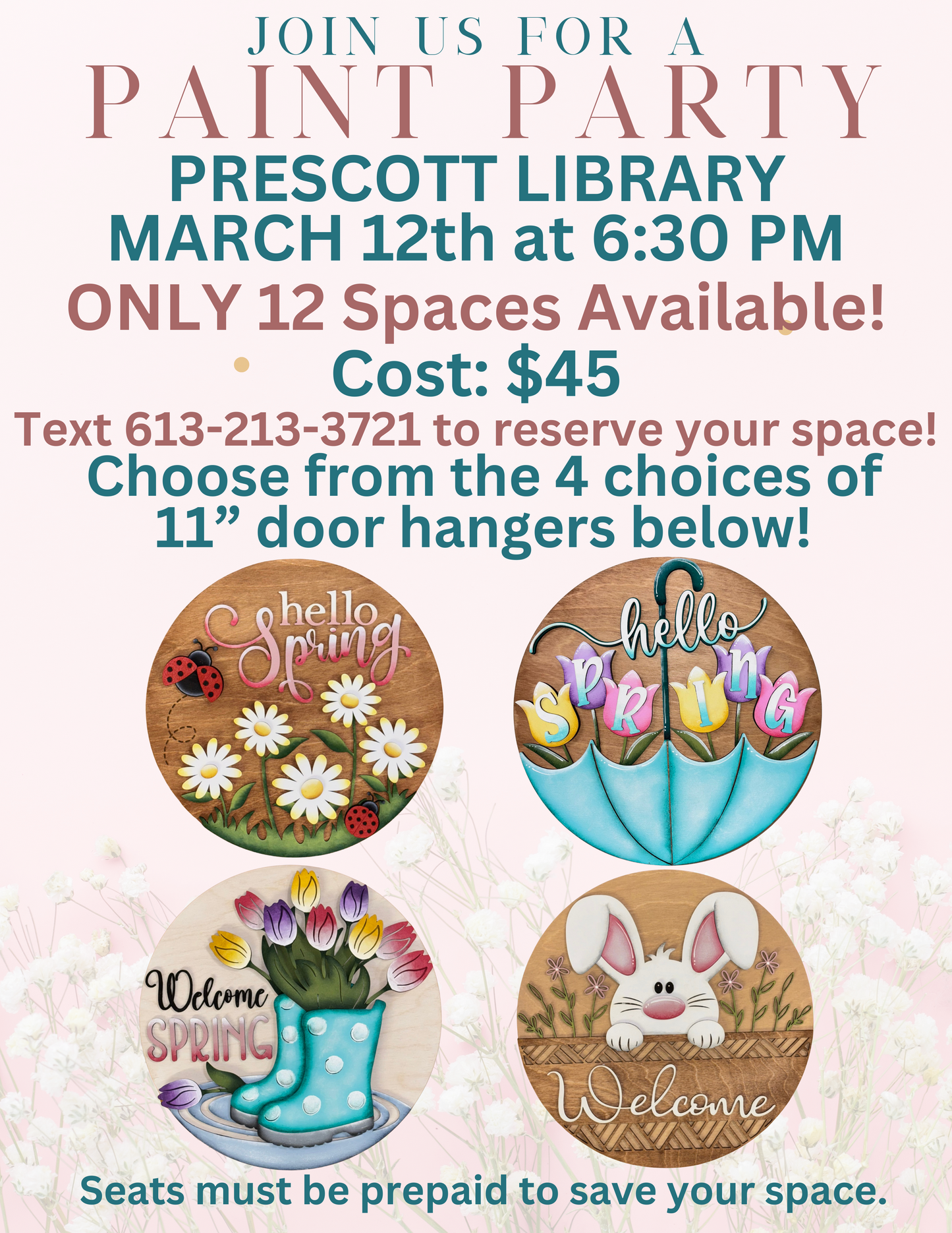 Prescott Public Library Paint Party