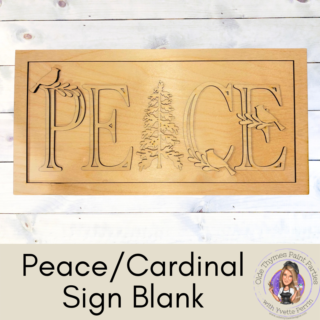 Peace/Cardinal Sign Blank