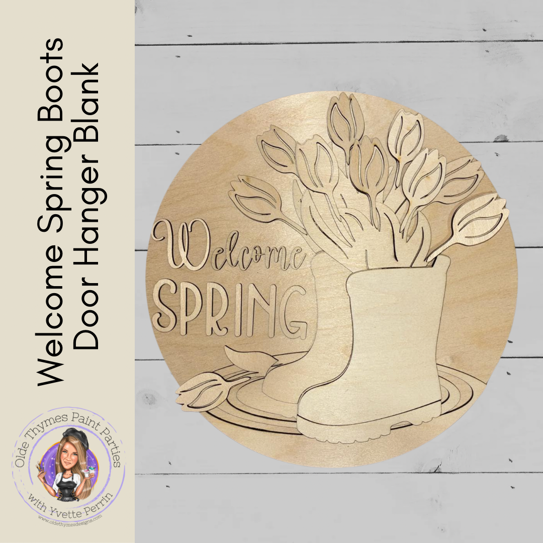 Welcome Spring Boots Blank