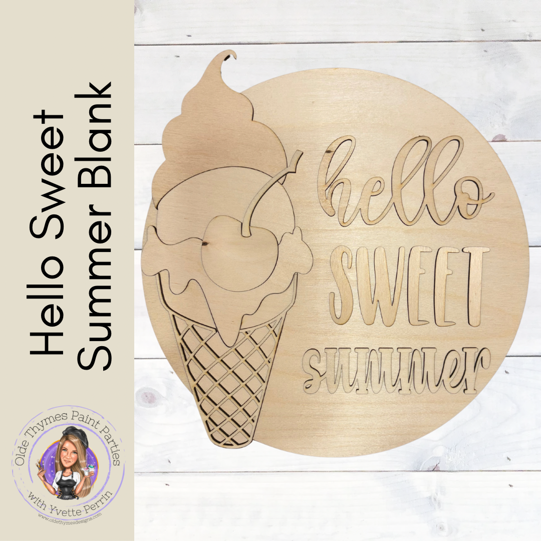 Hello Sweet Summer Blank