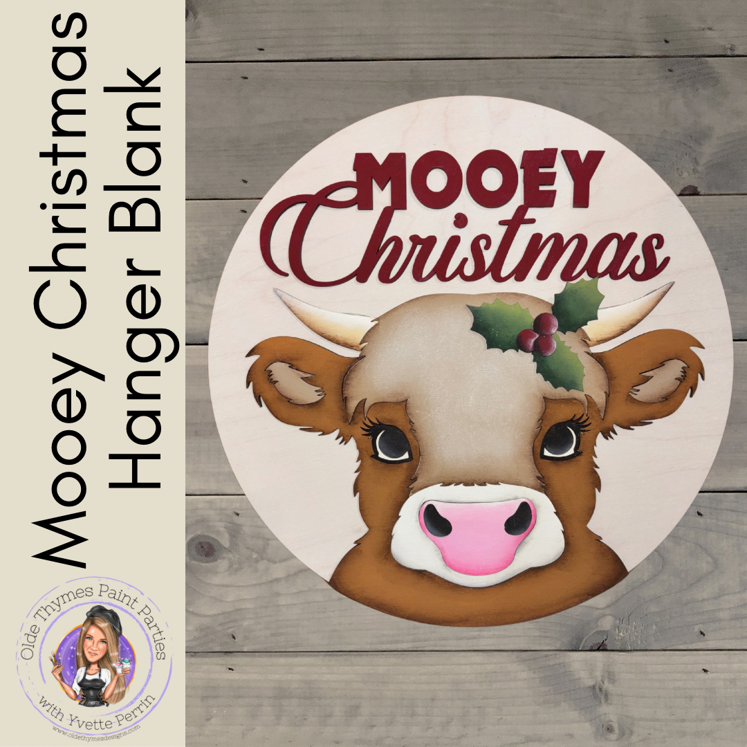 Mooey Christmas Hanger Blank