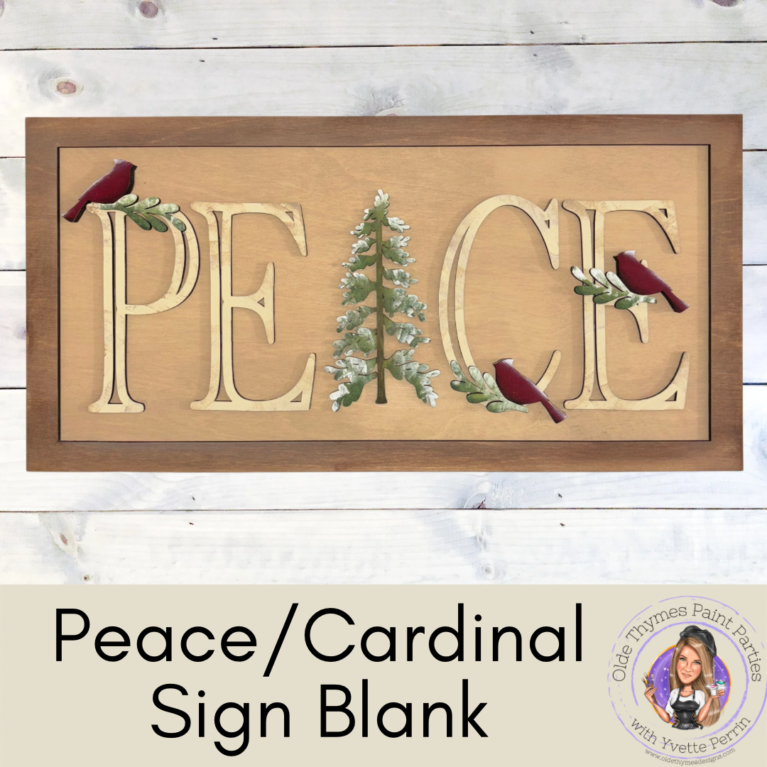 Peace/Cardinal Sign Blank