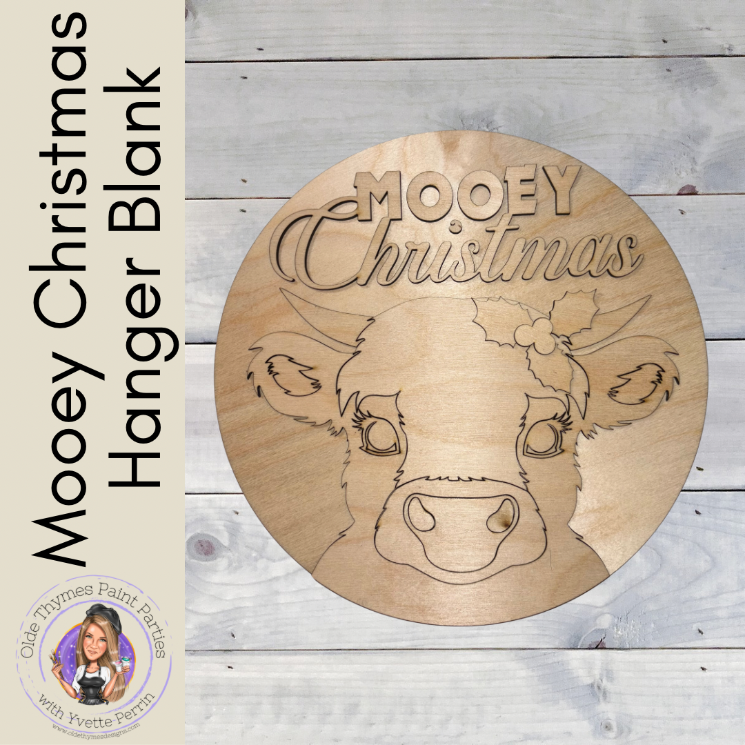 Mooey Christmas Hanger Blank
