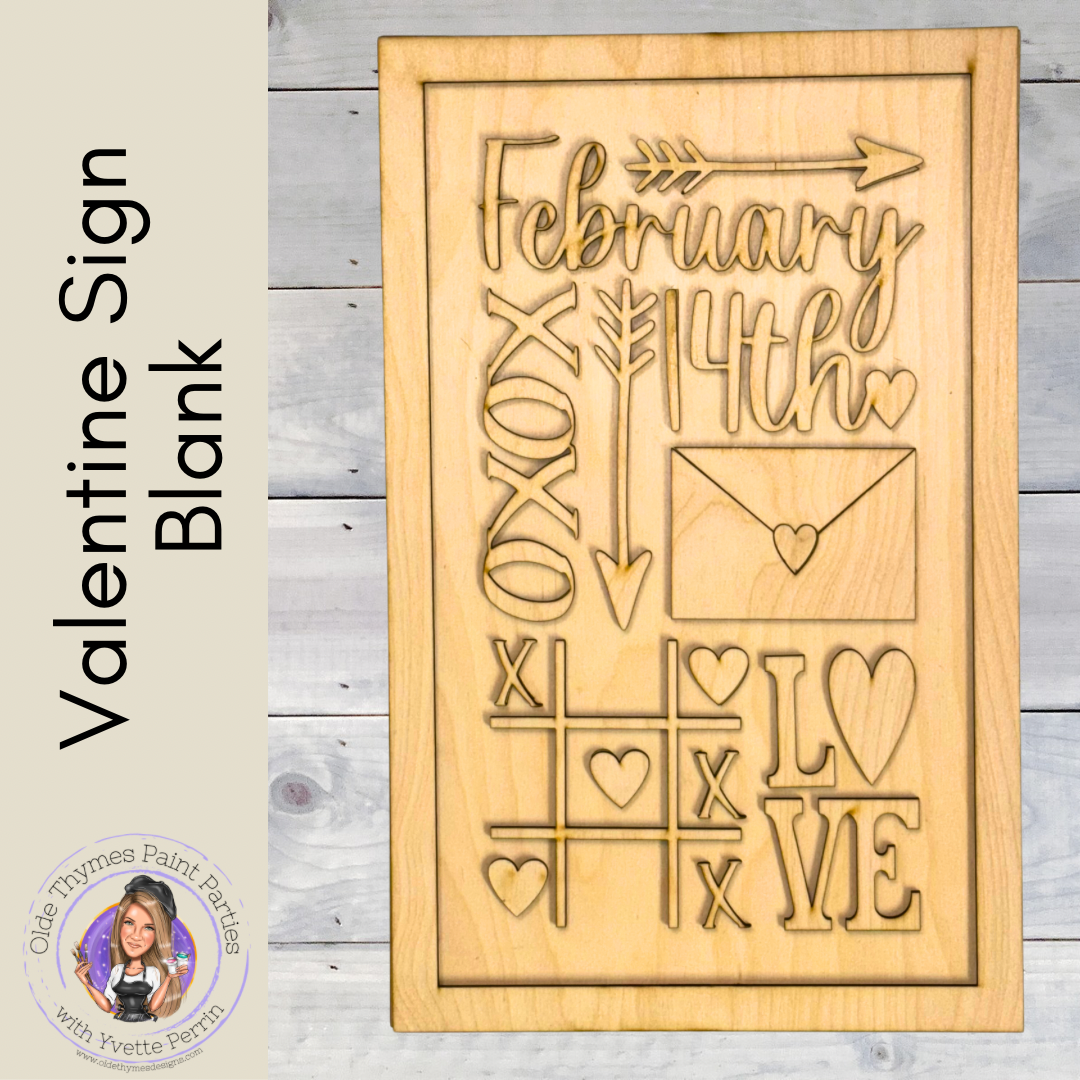 Valentine Sign Blank
