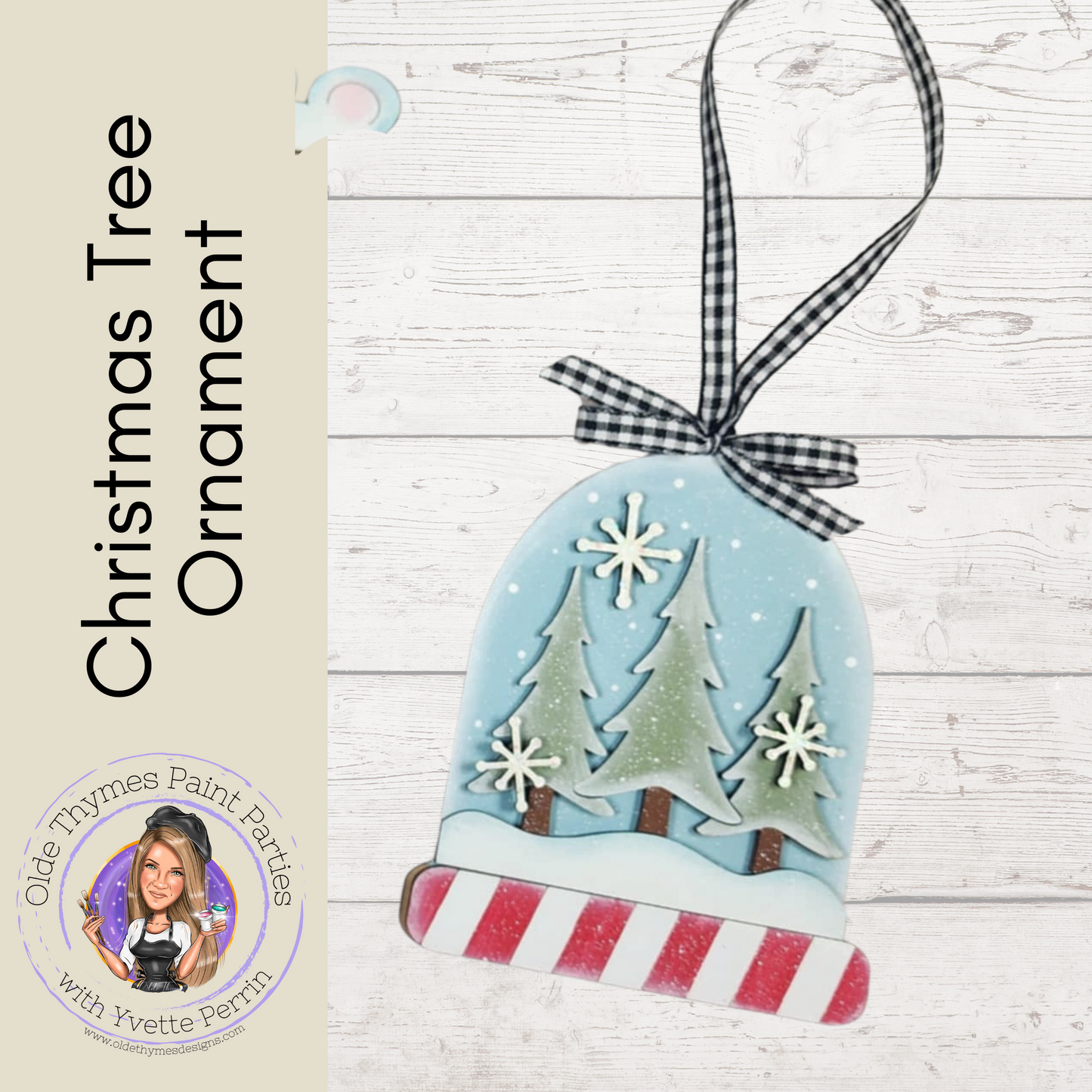 Christmas Tree Ornament Blank