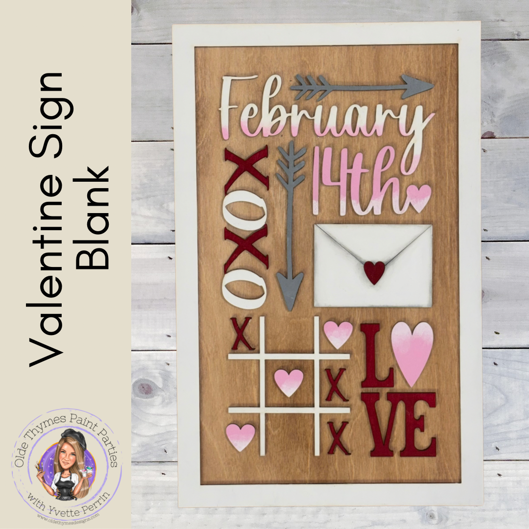 Valentine Sign Blank