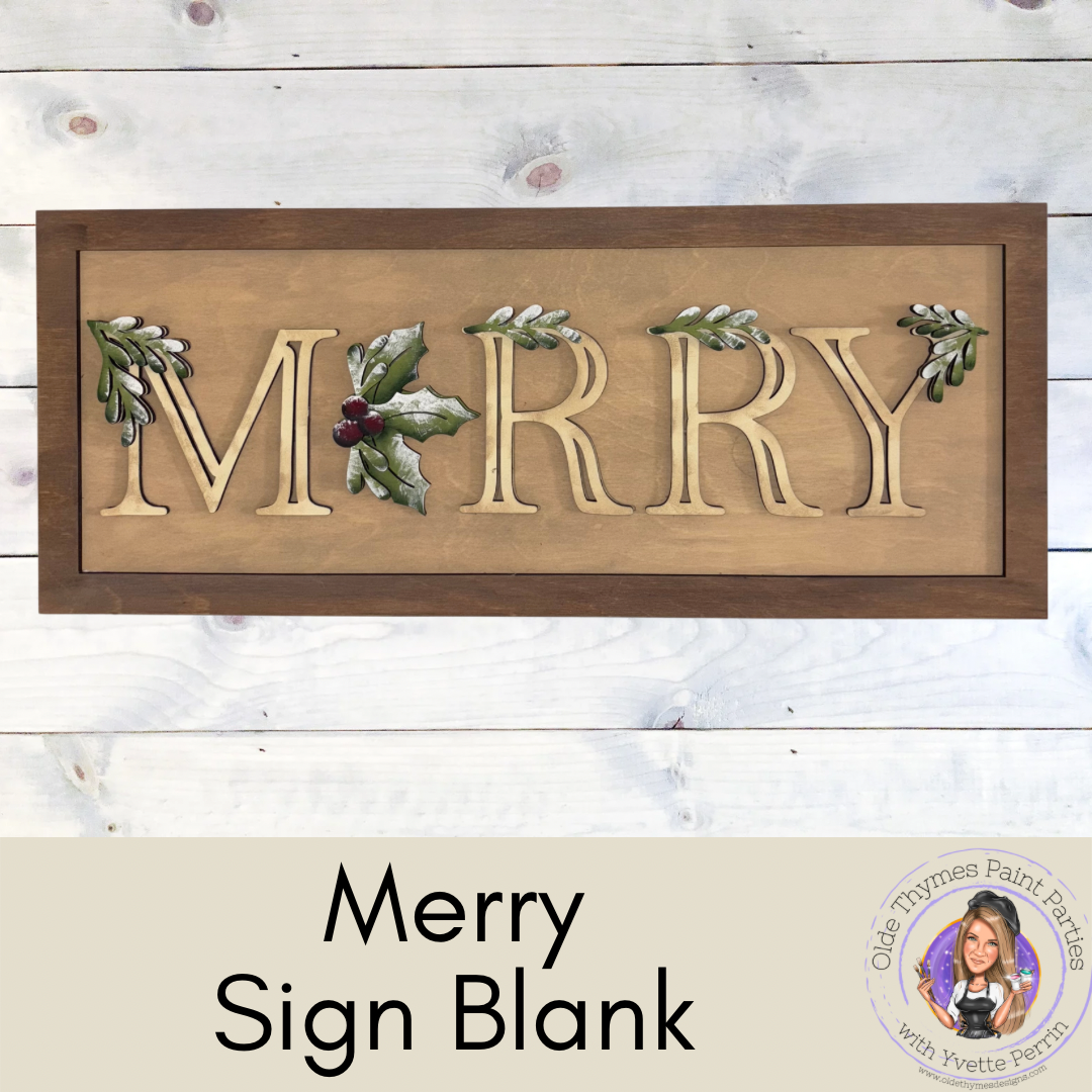 Merry Sign Blank