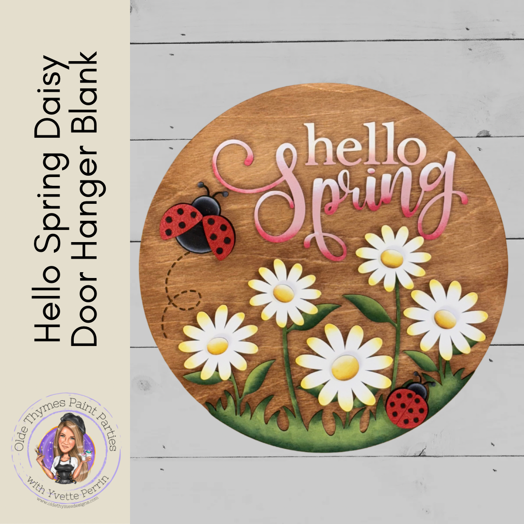 Hello Spring Daisy Blank