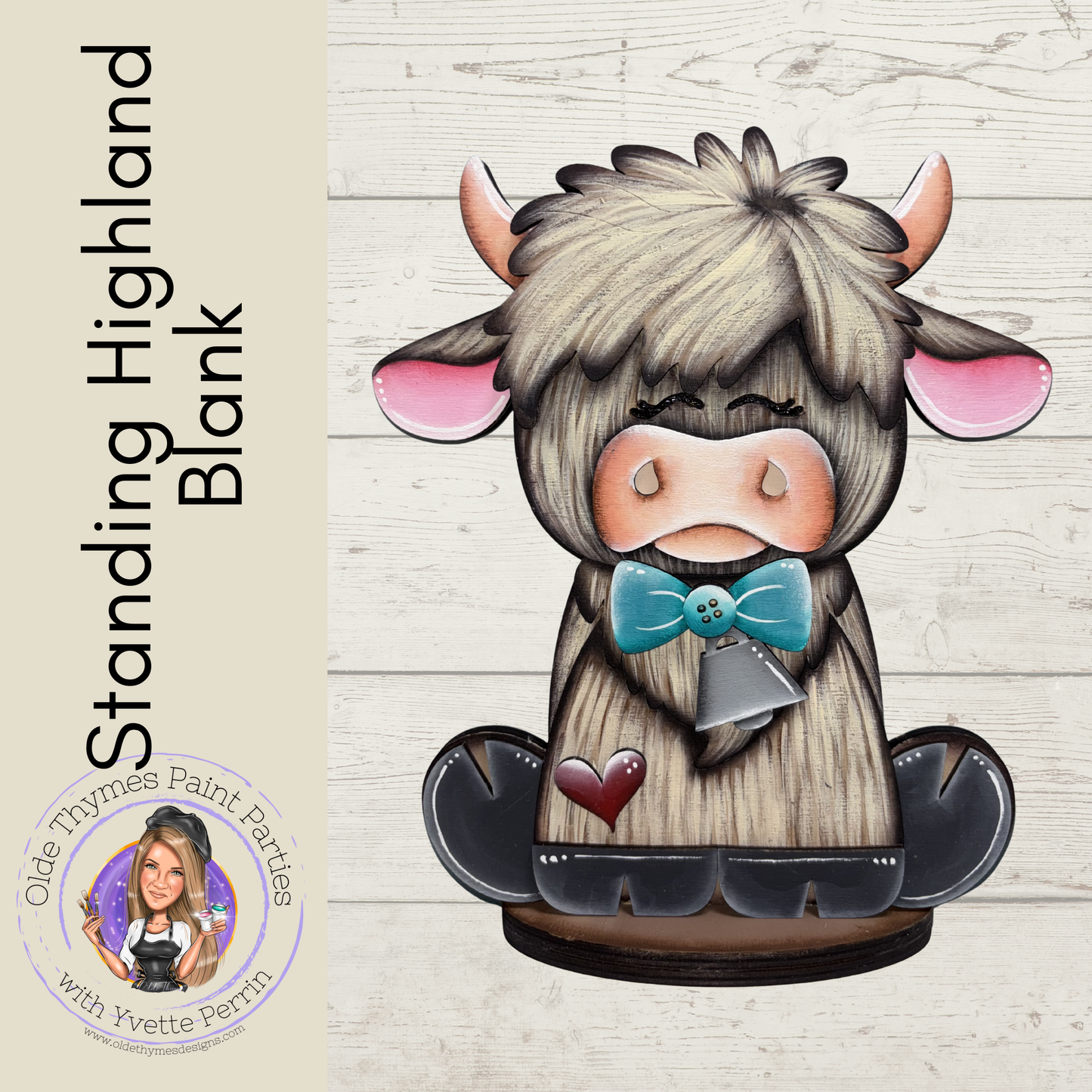 Standing Highland Blank