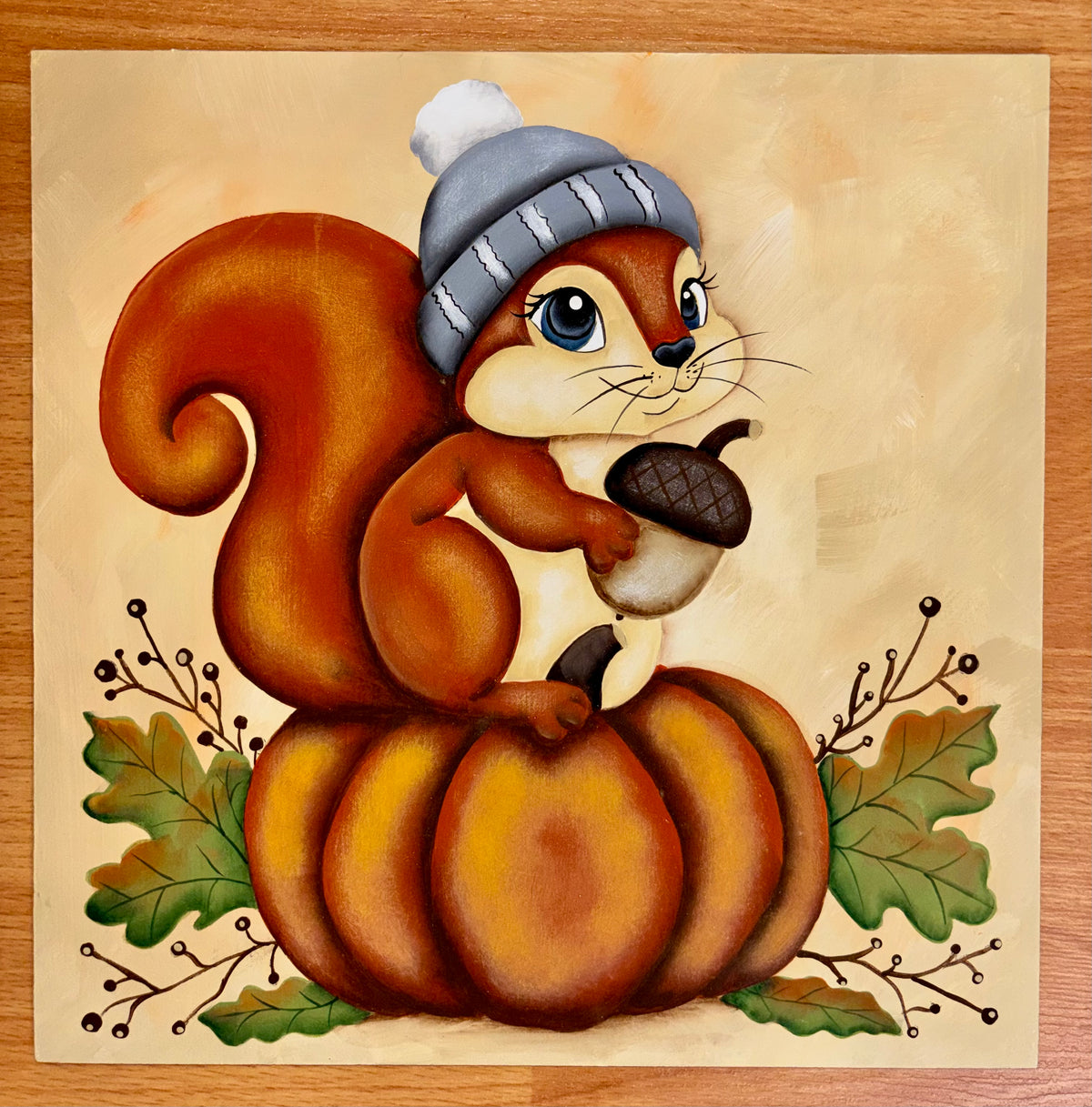 S-Fall Squirrel Painting
