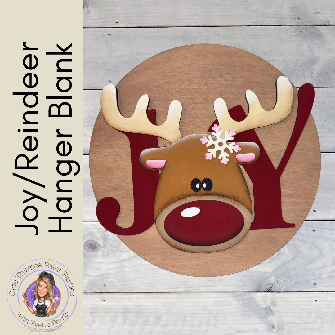 Joy/Reindeer Hanger Blank