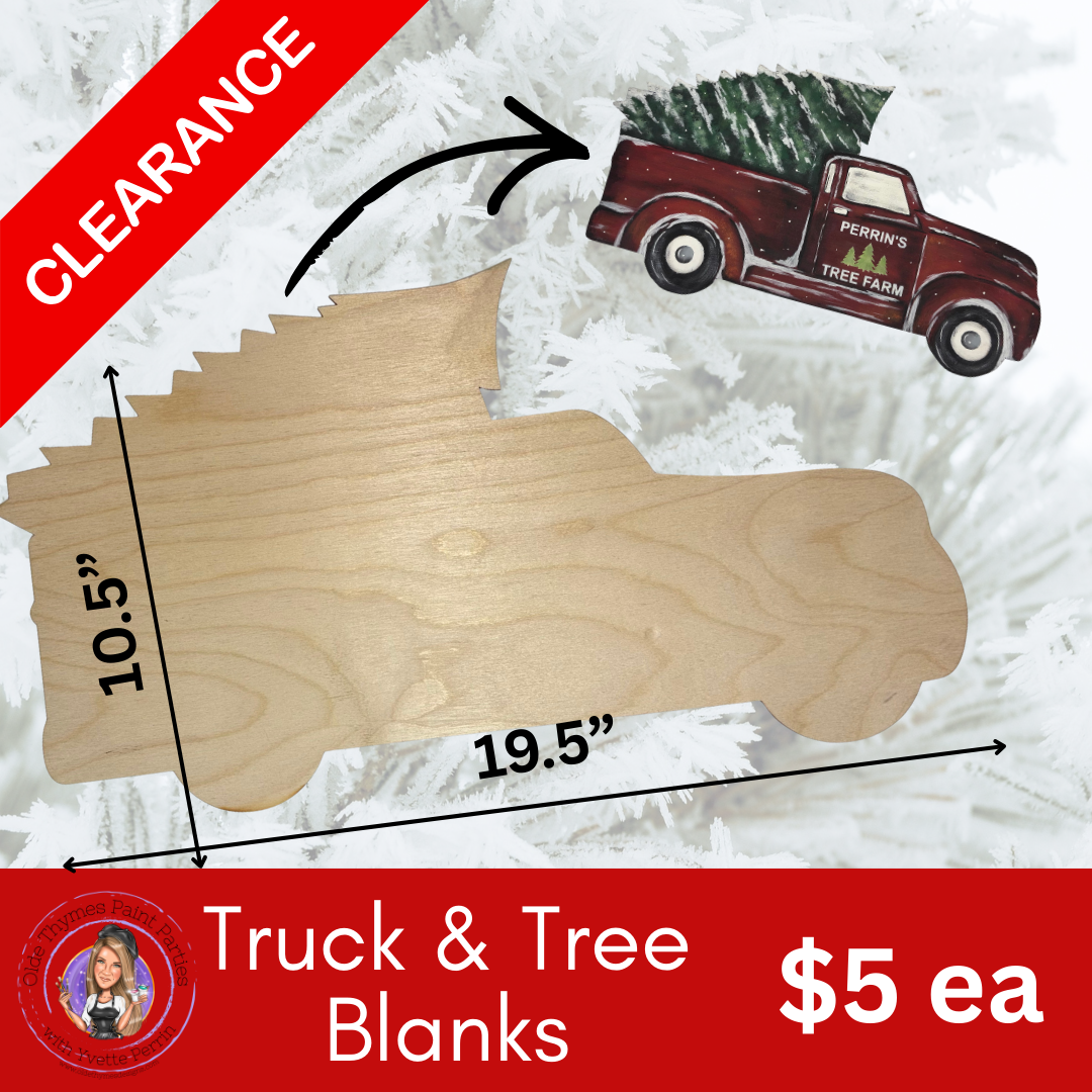 Large Truck & Tree Blank