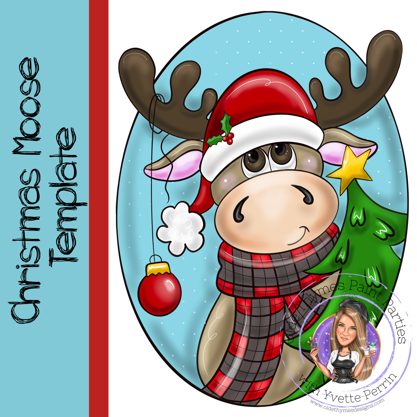 Christmas Moose Template