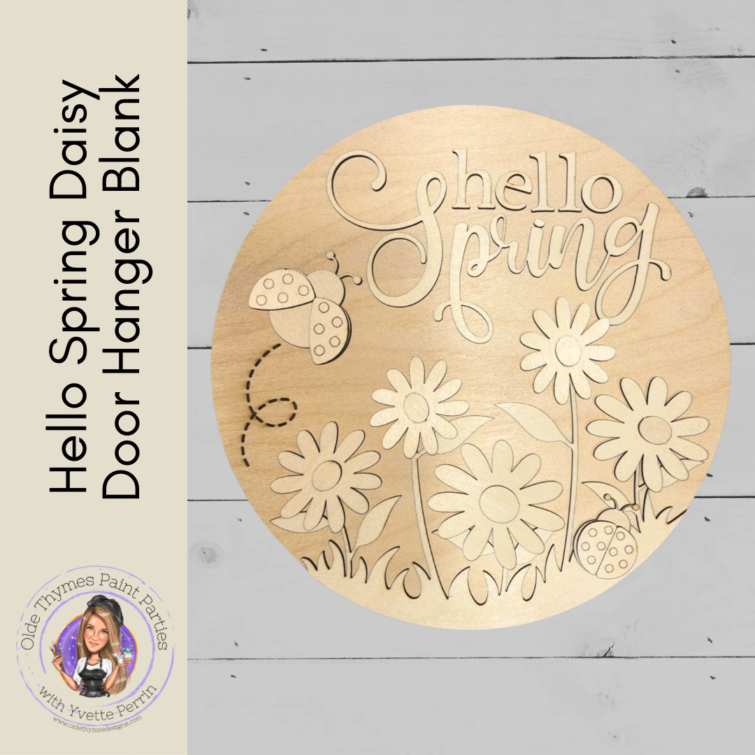 Hello Spring Daisy Blank
