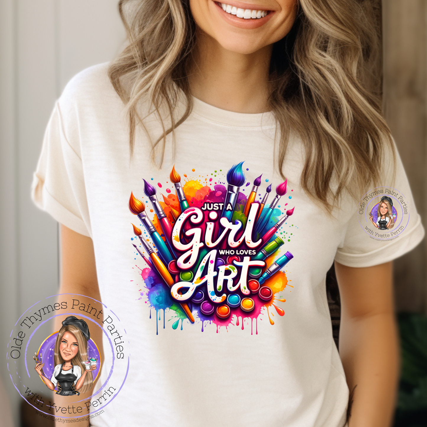 Just A Girl Who Loves Art Tee