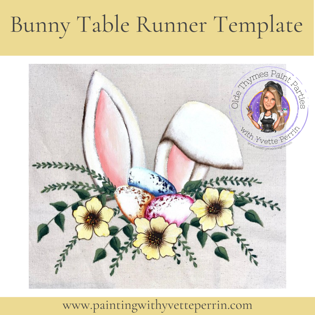 Bunny Table Runner Template-Digital Download