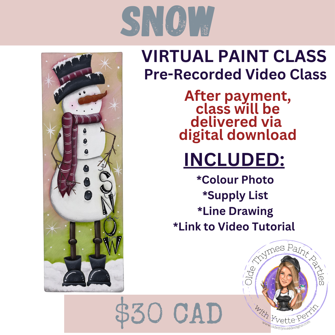 Snow Virtual Paint Class