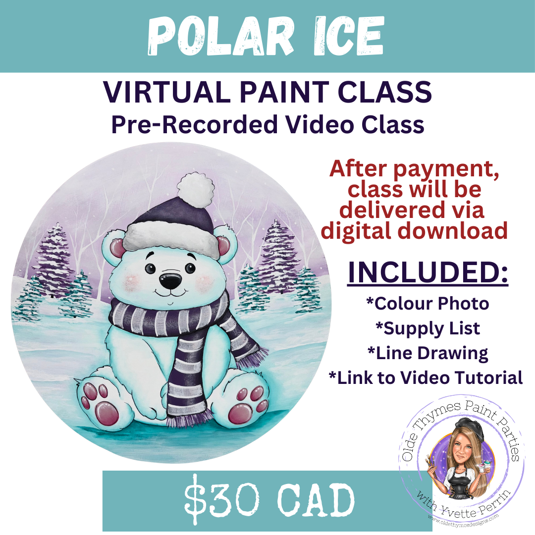 Polar Ice Virtual Paint Class