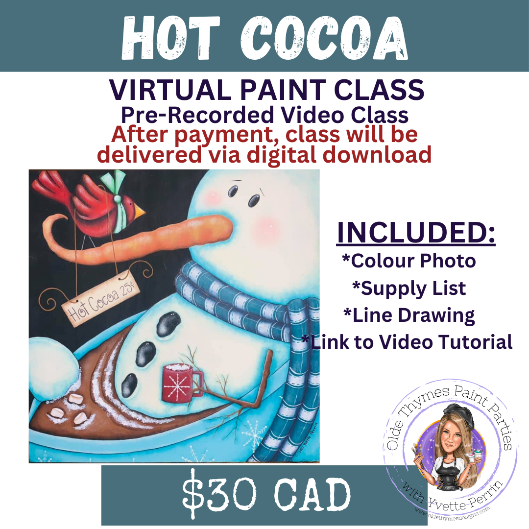 Hot Cocoa Virtual Paint Class