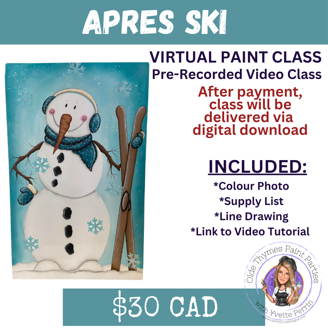 Apres Ski Virtual Paint Class
