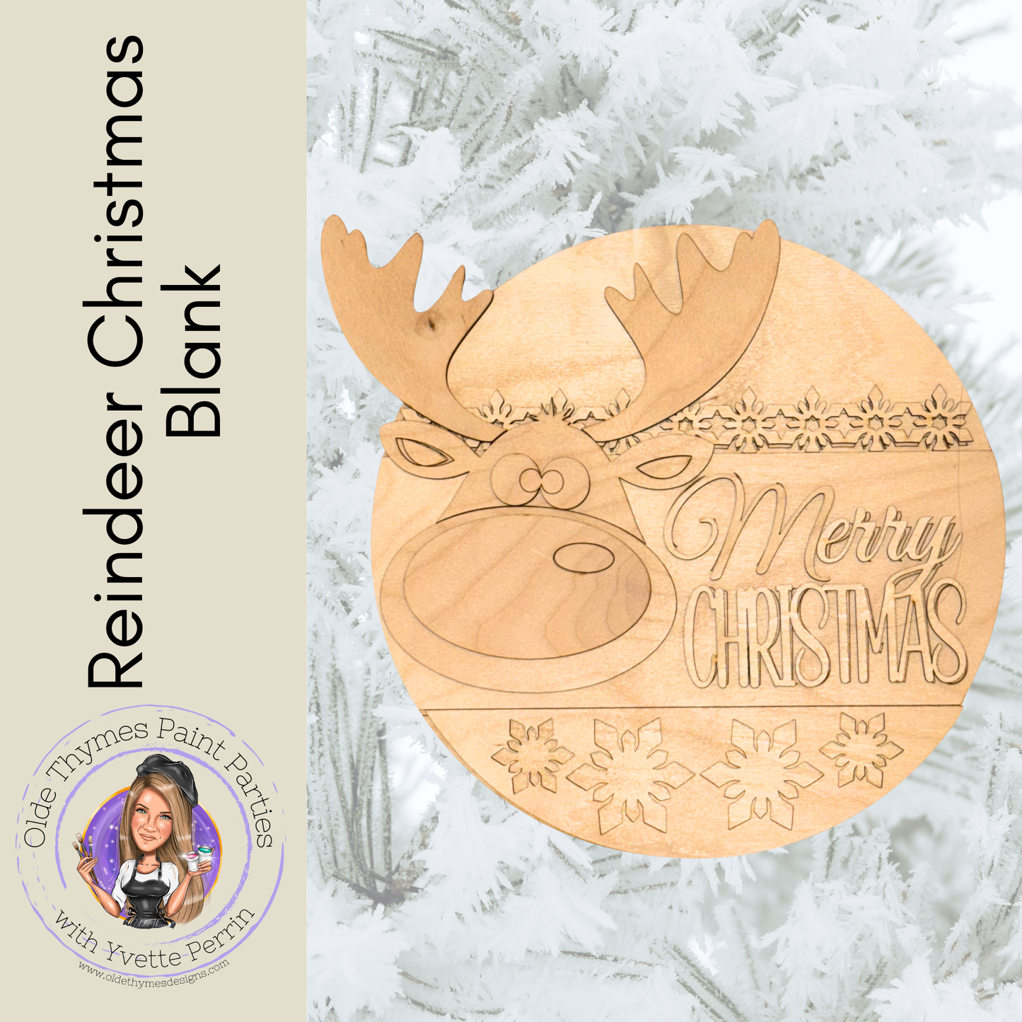 Reindeer Christmas Blank