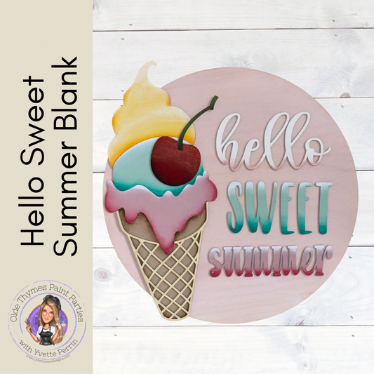 Hello Sweet Summer Blank