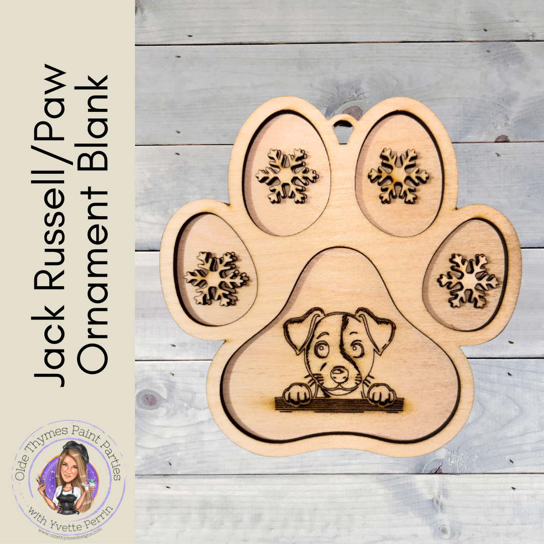 Dog/Paw Ornament Blank