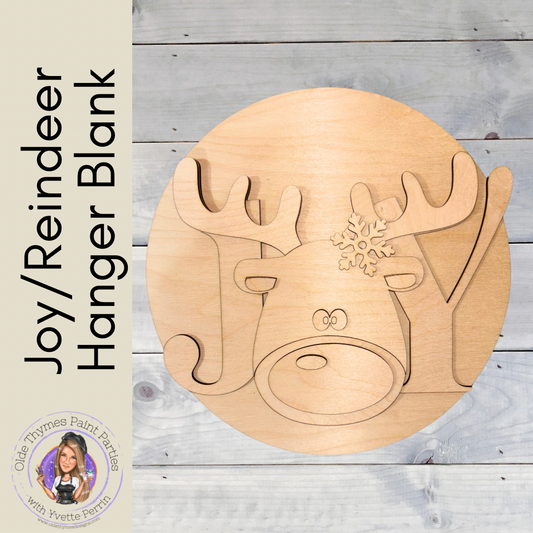 Joy/Reindeer Hanger Blank