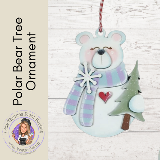 Polar Bear Ornament Blank