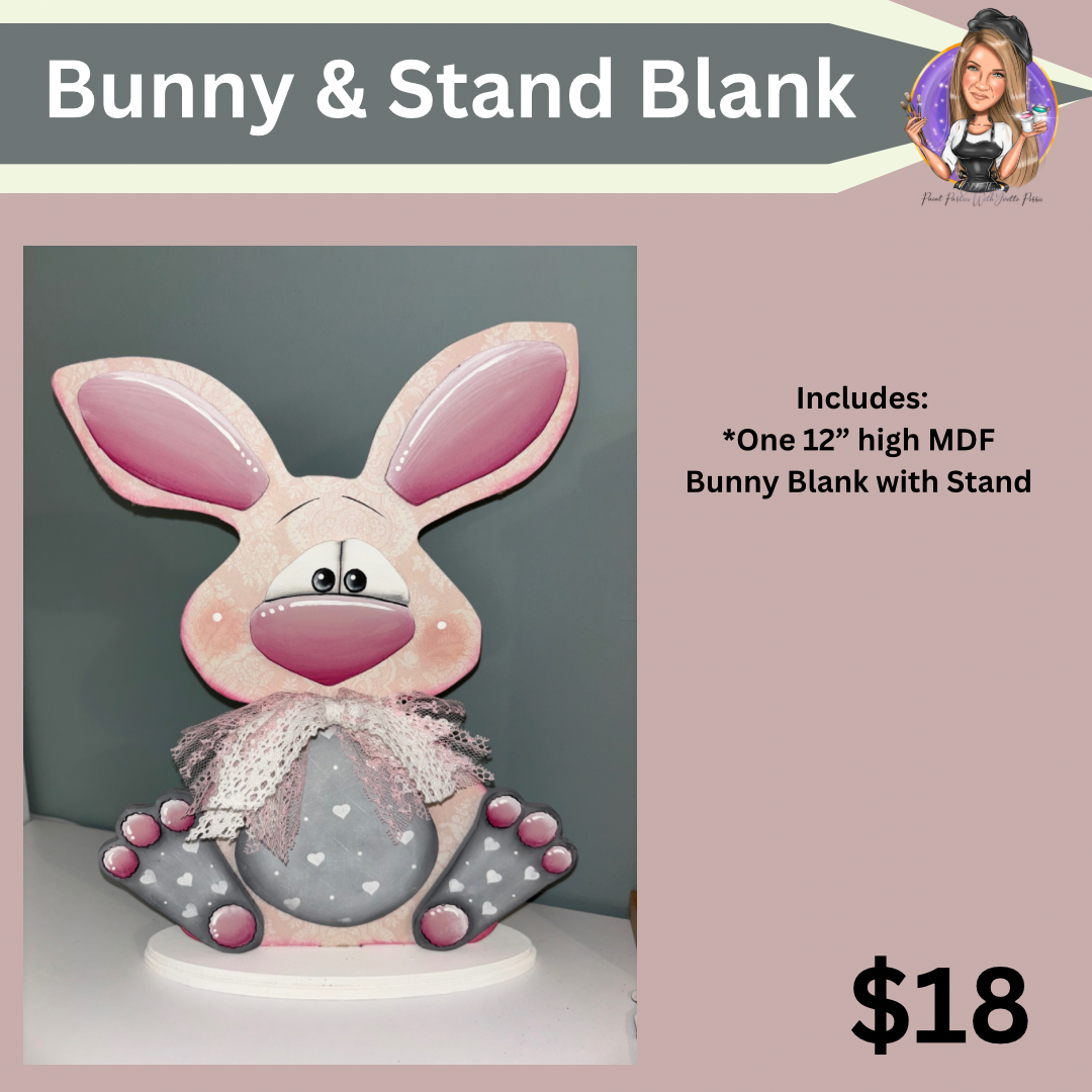 Standing Rabbit Blank Bunny and Stand Blank – OldeThymesPaintParties