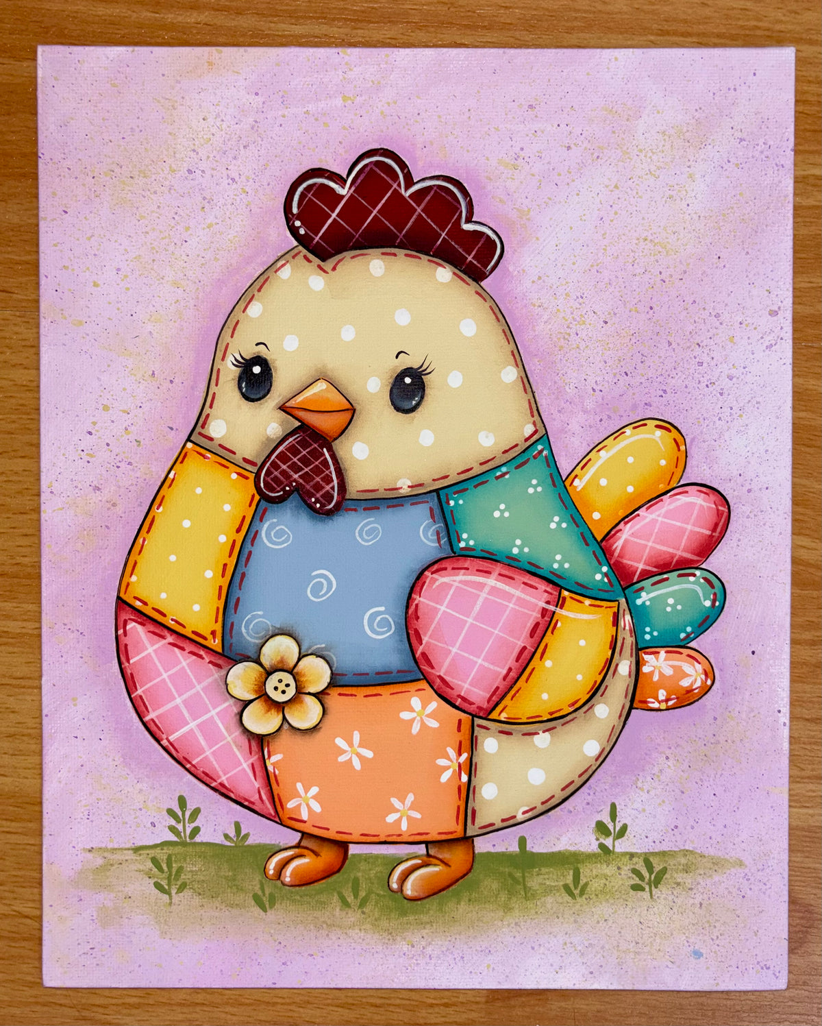 S-Patchwork Chicken Painting