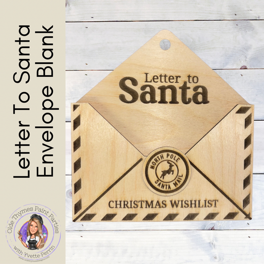 Letter To Santa Envelope Blank