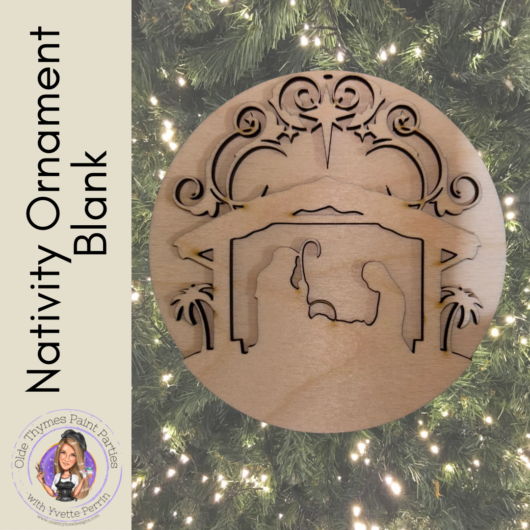 Nativity Ornament Blank