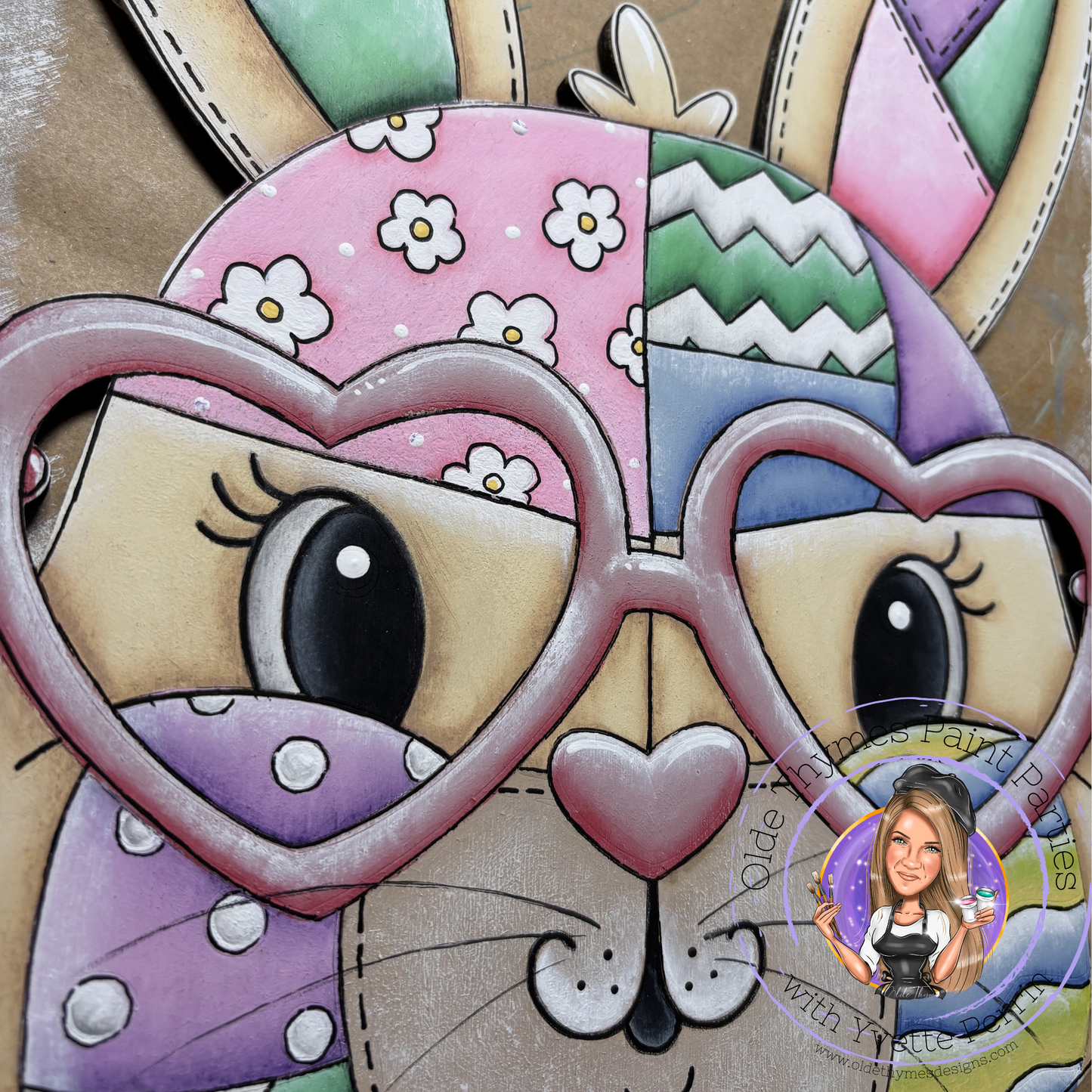 Patchwork Bunny Blank