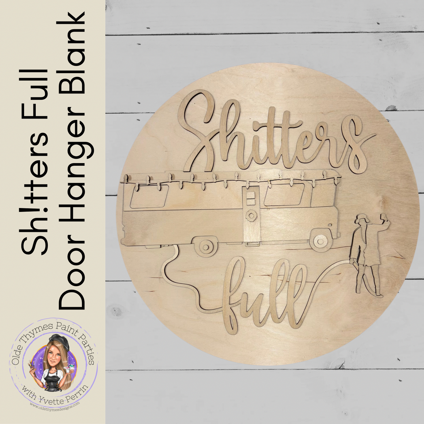 Sh!tters Full Door Hanger Blank