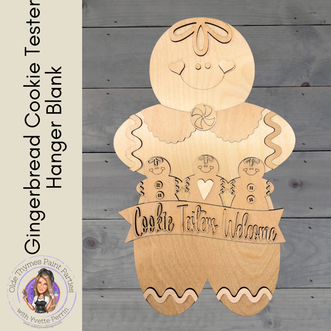 Gingerbread Cookie Tester Hanger Blank