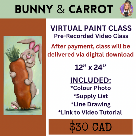 Bunny & Carrot Virtual Paint Class