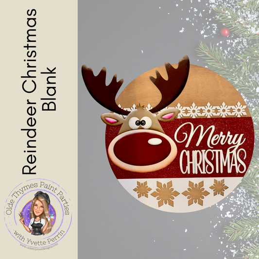 Reindeer Christmas Blank