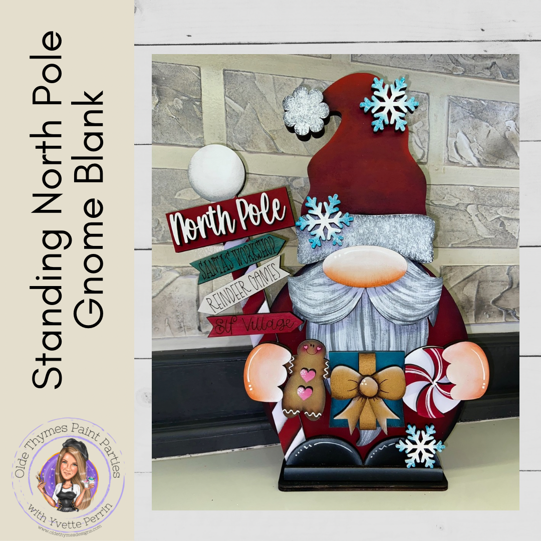 Standing North Pole Gnome Blank