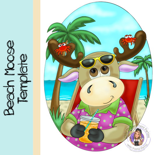 Beach Moose Template