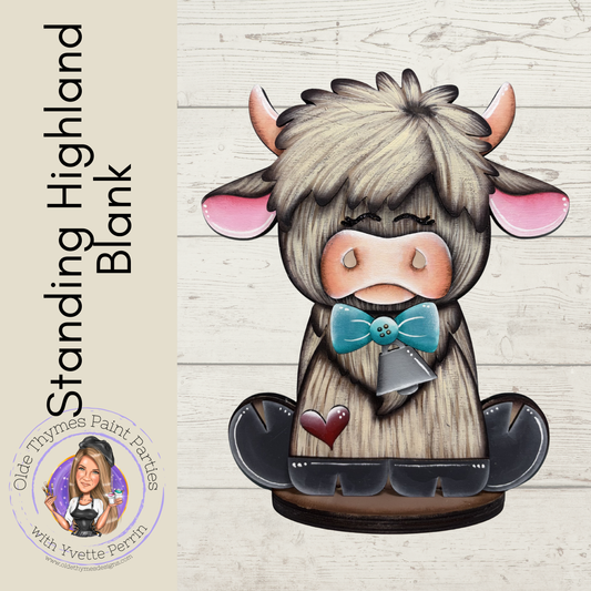 Standing Highland Blank