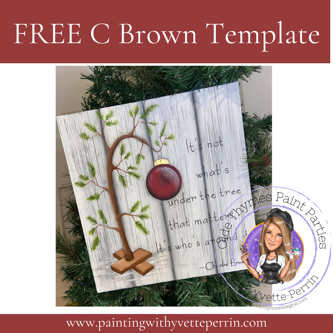 FREE C Brown Tree Template