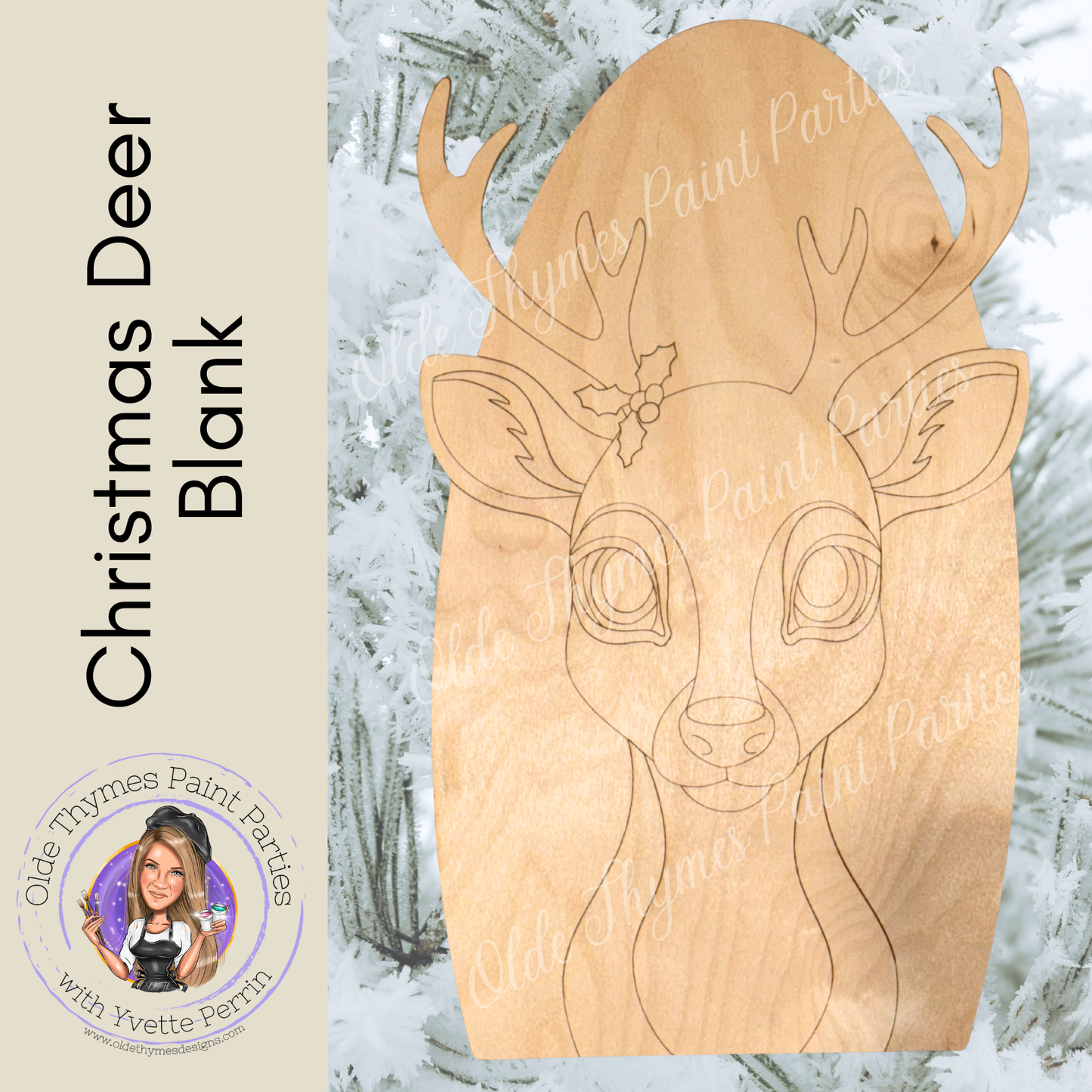 Christmas Deer Blank