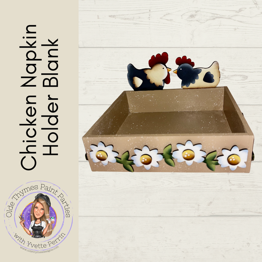 Chicken Napkin Holder Blank
