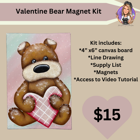 Valentine Bear Magnet Kit
