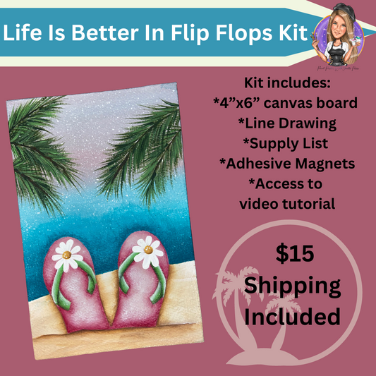 Life Is Better In Flip Flops Magnet Kit