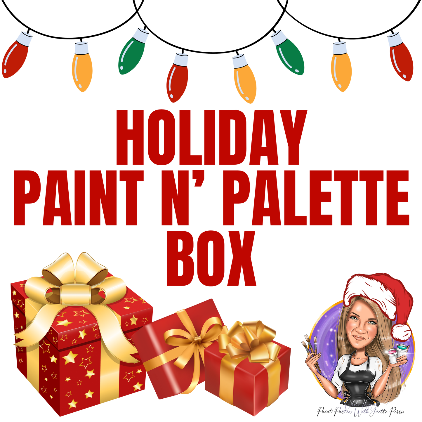 Deluxe Holiday Paint N' Palette Box