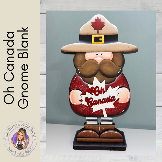 Oh Canada Gnome Blank