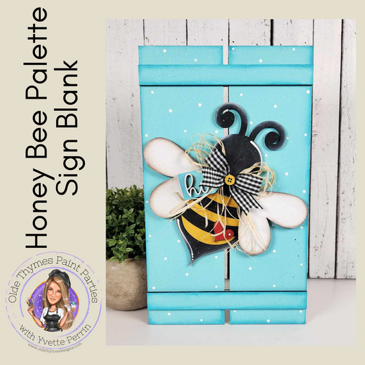 Honey Bee Palette Sign Blank